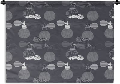 Wandkleed - Wanddoek - Parfum - Ketting - Design - 120x90 cm - Wandtapijt