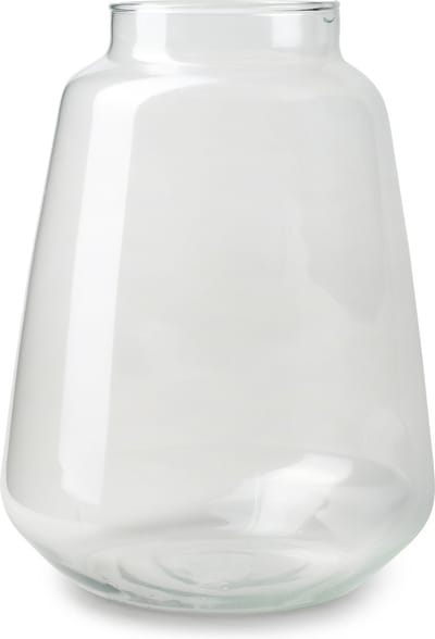 Jodeco Bloemenvaas Zef - helder transparant - glas - 26 x 35 cm - vaas