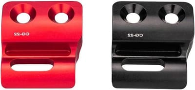 Fiets Voorderailleur Adapter - Versnellingsbak Montagebeugel - Nauwkeurig Schakelen - Verstelbare Hoogte - 11 gram - Zwart/Rood