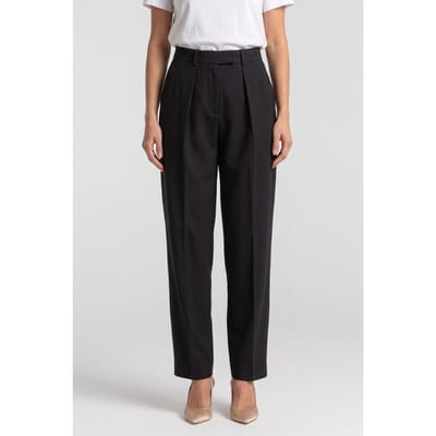 ARKET Ebbe Hopsack Black Maat: 32 | Pantalons Outlet | Dames | Zwart