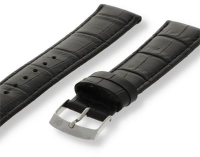 Morellato PMX019SAMBA PF Horlogebandje - Leer - Zwart - 18 mm