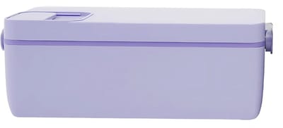 Elektrische Lunchbox 35,2 Oz - Voor Onderweg, Kantoor & School - Draagbaar & Oplaadbaar met Touchscreen Bedieningsknop - Inclusief Geïsoleerde Tas - Paars