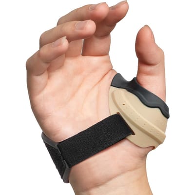 Attelle de pouce Velpeau CMC pour soulager la douleur de l'arthrite Haute élasticité Sangle de poignet antidérapante Support de pouce confortable Attelle Small