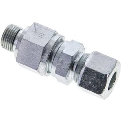 12S (M20x1.5) & G3/8'' Regeling-In Elektrolytisch verzinkt Stalen Terugslagklep Snijring Buitendraad 1-400 bar ISO 8434-1