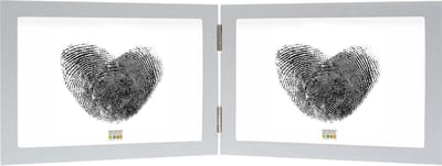 Deknudt Frames fotolijst S68FD1 H2H - zilver - tweeluik - 2x 10x15 cm