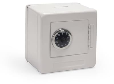 Metalen geldcassette met sleutelslot, compact en veilig voor geld en waardevolle spullen