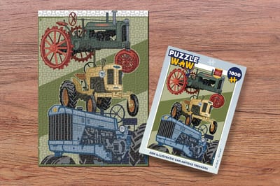 Puzzel Trekker - Antiek - Rood - Legpuzzel - Puzzel 1000 stukjes volwassenen