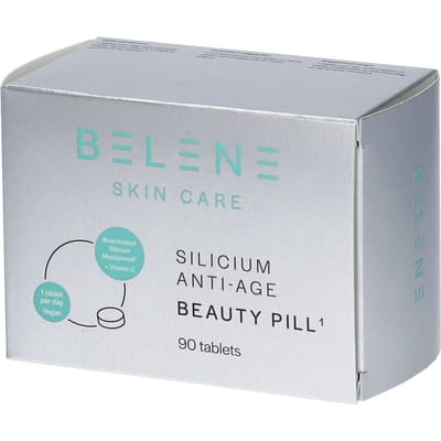 Belène® | Silicium - Anti-Age - Beauty Pill – 90 tabletten | Skin Care | Mooie Huid | Ondersteunt aanmaak collageen | Gepatenteerde Silicium (Mesoporosil) – Vitamine C