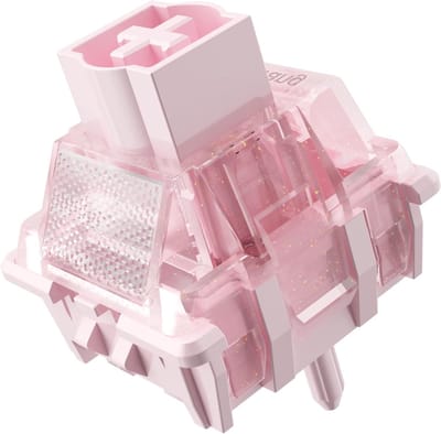 Roze Magnetische Keyboard Switches - Lineaire Pre-Lubed Freely Instelling, 36 Stuks voor Gaming en Typen