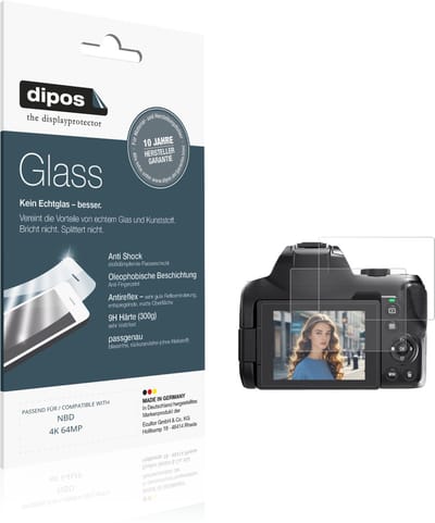 dipos – 2x Matte Pantserfolie geschikt voor NBD 4K 64MP | 9H Screenprotector