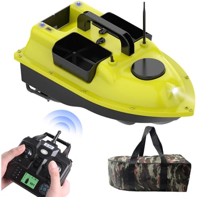 GPS Visaasboot met 3 Aascontainers Automatische Voerboot met 400-500M afstandsbereik 10000mAh camouflage