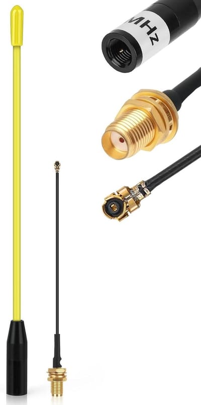 LoRa Antenne - 868 MHz Antenne - Grote Afstanden Communicatie - 10 dBi Versterking - 17 cm - Zwart