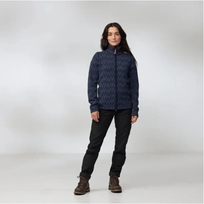 Fjällräven Fjallraven Snow Cardigan Dames (Maat - L, Kleur - Dark Navy)