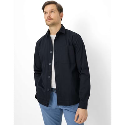 Brax Heren Shirt  Style KAY navy, donkerblauw, maat L