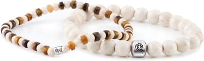 Kralen Armband Heren Jack Beige – DTCH.FIT - 8mm en 4mm Riviersteen – One size