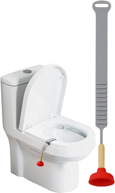 Toiletdeksellifter - Badkamer accessoires - toiletbril lifter - 1 stuk - Toiletdeksel lifter - toiletdeksellifter - toilet bril lifter - Toilet deksel lifter - WC bril handvat - WC bril lifter - toiletbrillifter - Grijs