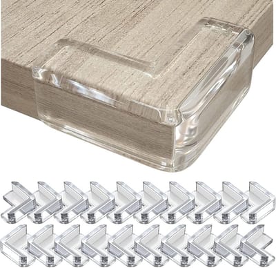 Hoekbescherming voor baby's - 20 Transparante Hoekbeschermers voor Tafel - Veiligheidsoplossing voor Kinderen