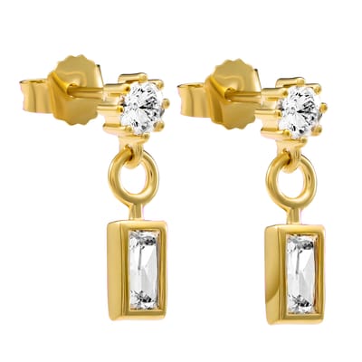 Orphelia 'Madelyn' Dames 925 Sterling Zilveren Oorbellen - Goud ZO-7583/G