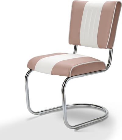 Bel Air Retro Eetkamerstoel CO-27 Dusty Rose