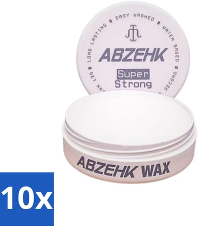 Abzehk - Hair Wax - Grey Super Strong - Matte Styling & Extreme Fixatie - 150ml - Bulkverpakking - 10 stuks