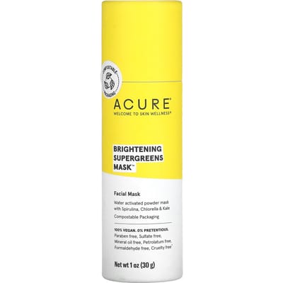 ACURE, Masque Beauté Super Vert Éclaircissant, 30g (1 oz) yellow