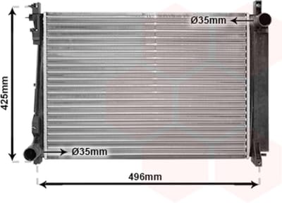 Van Wezel - RADIATOR VOOR CHRYSLER VOYAGER 2001-2008 05072260AA