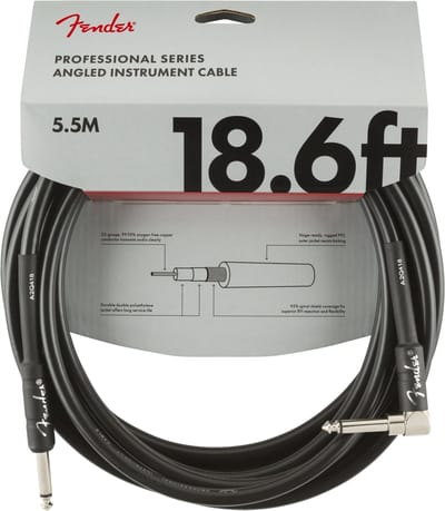 Fender Gitaarkabel Professional Series 5.5 Meter - Recht/Haakse Plug 0990820019