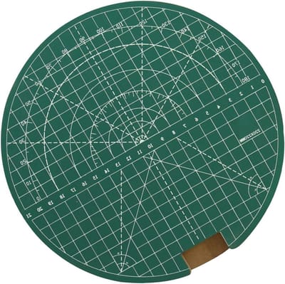 Snijplank Tafeltennis - Racket Werkstation - Racket Onderhoud - 360 Graden Rotatie - 22 cm Diameter - Grijs