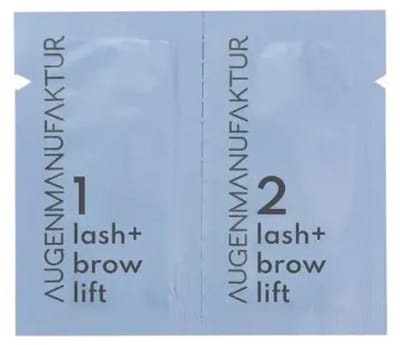 Augenmanufaktur wimper en wenkbrauw lift lotions dubbele sachets 10-pack