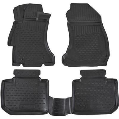 J&amp;J Automotive | Premium 3D Tapis de Sol en Coautchouc Compatible Avec Subaru Crosstrek 2013-2017 (SUV USA)