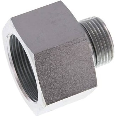 G 1'' x G 1 1/2'' M/F Verzinkt Stalen Neusstuk 315 Bar - Hydrauliek - FL2S-MF-EZE-100G-112G