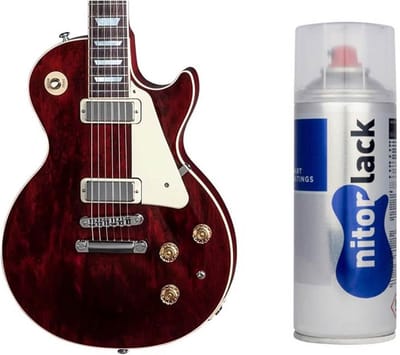 NitroLACK Nitrocellulose Lak Wijnrood voor Gitaarafwerking