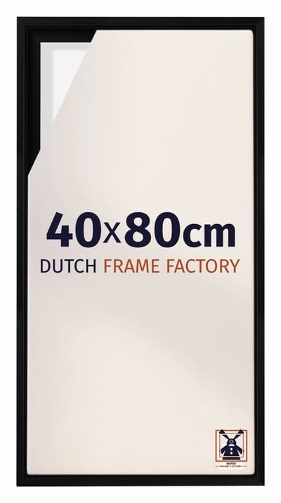 Baklijst 40x80 cm - Zwart Mat - Geschikt voor Canvasdoek - MDF Baklijst Lausanne