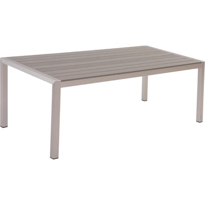 BELIANI VERNIO - Tuintafel - Grijs - 90 x 180 cm - Aluminium