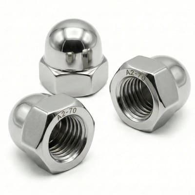 NTHProducts - M12 Moeren - Set van 20 - Sluitende beschermmoeren - Diameter 12 mm - Voor bevestiging - A2-70