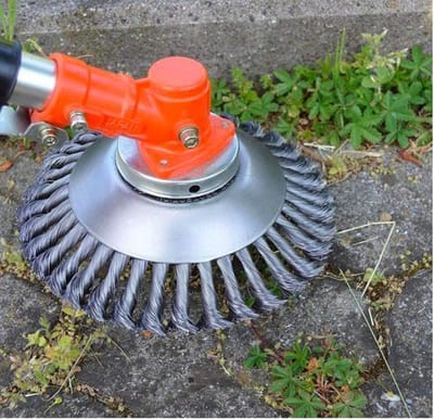 Onkruidborstel voor Bosmaaier Grastrimmer Ø20 CM Onkruid Verwijderaar - Opzetstuk - Tuingereedschap  - 10.000 p/m
