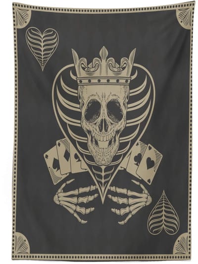 ABAKUHAUS Tafellaken 140x200 cm – Satijnmix, Wasbaar, donkergrijs/tan
