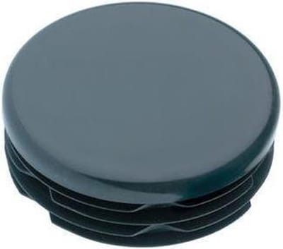 FLE - Inslagdop/meubeldop zwart rond Ø 1,5 cm en hoogte 0,4 cm van kunststof - 4 stuks