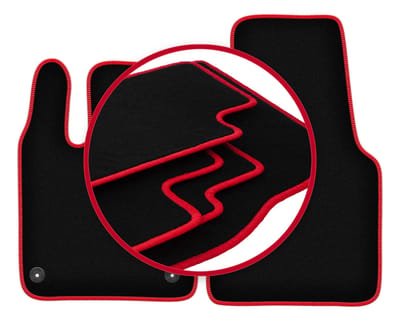 CARLUX-RED automatten voor: Smart Fortwo III hatchback (2014-2020)