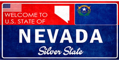 Signs-USA - Souvenir Kentekenplaat - metaal - Nevada - 15 x 30 cm
