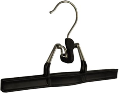 De Kledinghanger Gigant - Broekklem - Volwassenen - 7804 - 50 Stuks - metaal - Zwart - 26 cm - Rokhanger - Broekhanger - Pantalonhanger - metaalhanger (7804_00/50)
