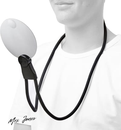 Mrs. Jones 3-in-1 loep vergrootglas handsfreeloep standloep tafelloep handloep optische vergroting tot 200% of 400% met LED-verlichting .