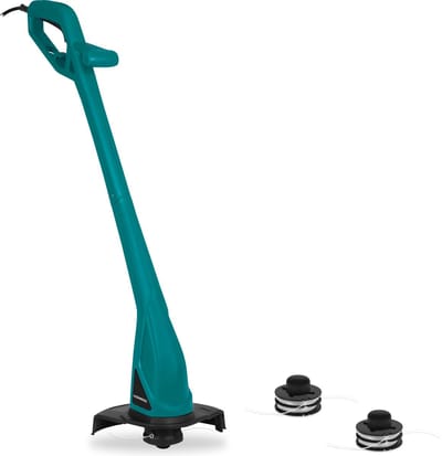 VONROC Grastrimmer 300W – Ø230mm maaidiameter – complete set met 2 extra draadspoelen van 4 meter- Tap and Go systeem