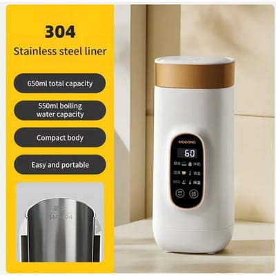 2024 Xiaomi mijia Elektrische waterkoker 550ml Smart verwarmingsbeker Multifunctionele gekookte waterpot Theepot Verstelbare temperatuur Waterkokers voor op reis wit