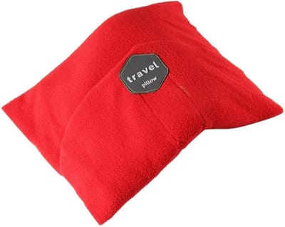 Framehack Zacht Travel Pillow Reiskussen - Neksteun Nek Support - Nekkussen - inclusief 3D slaapmasker & oordopjes – Rood