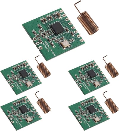 5 Stuks CC1101 868MHz Draadloze Modules met Antenne voor Afstandsbediening en IoT Toepassingen