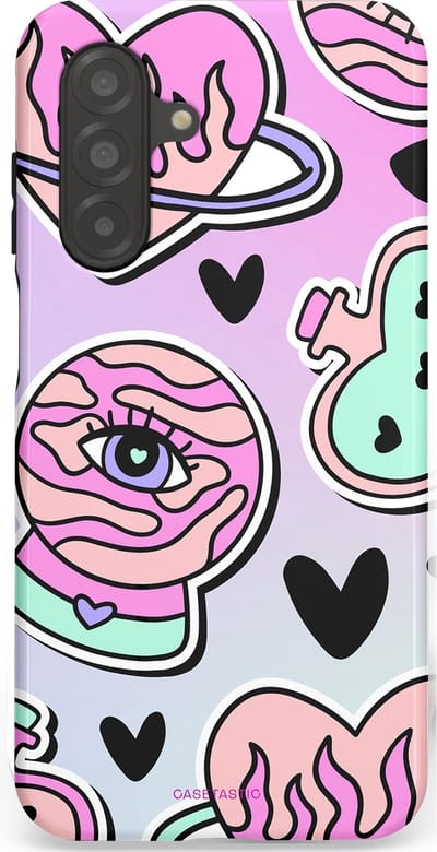 Casetastic Hoesje Geschikt voor Samsung A26 - Stijlvolle Beschermende Duo-layer Case - Pastel Popart
