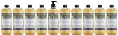 Shampoo Kamille - 1 liter (transparant) - 10 Stuks - met pomp - Voordeelverpakking - Haarverzorging