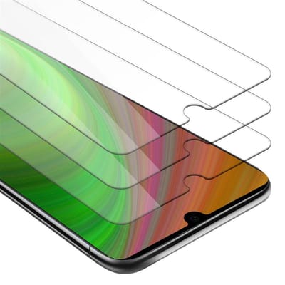 Cadorabo 3x Screenprotector geschikt voor Huawei P30 - Beschermende Pantser Film in KRISTALHELDER - Getemperd (Tempered) Display beschermend glas in 9H hardheid met 3D Touch
