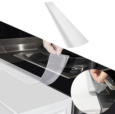 Transparante fornuisstrip - Houdt de ruimte tussen het fornuis en het aanrecht schoon, 61,5 cm